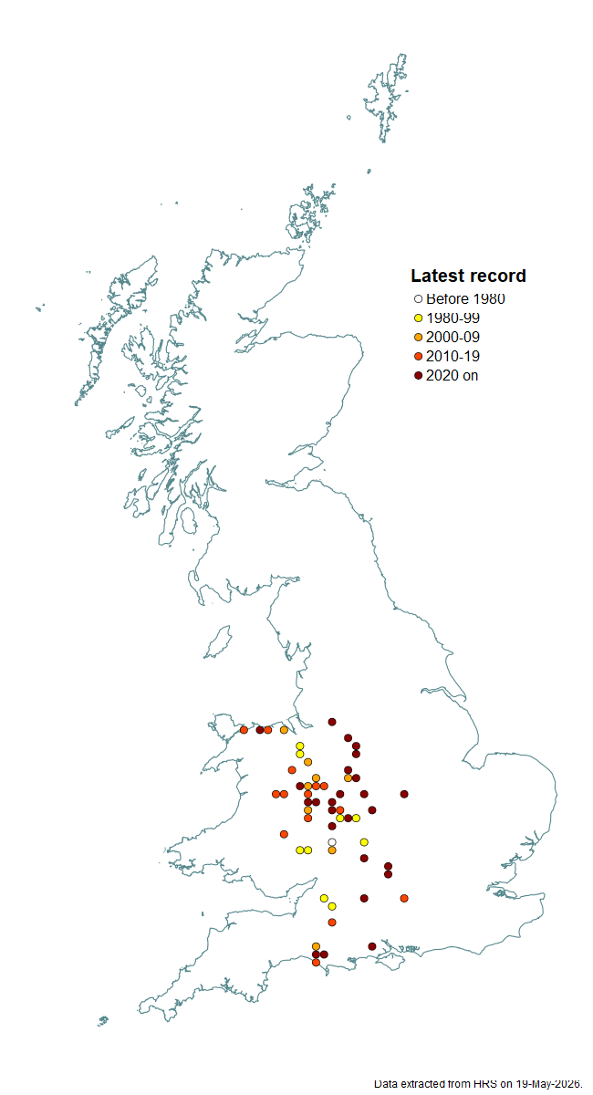 Distribution map for Chalcosyrphus eunotus