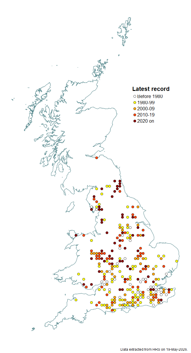 Distribution map for Criorhina asilica
