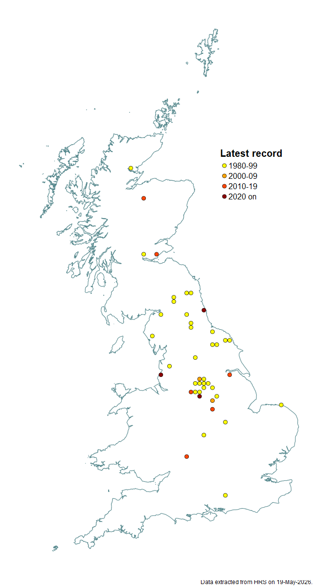 Distribution map for Dasysyrphus friuliensis