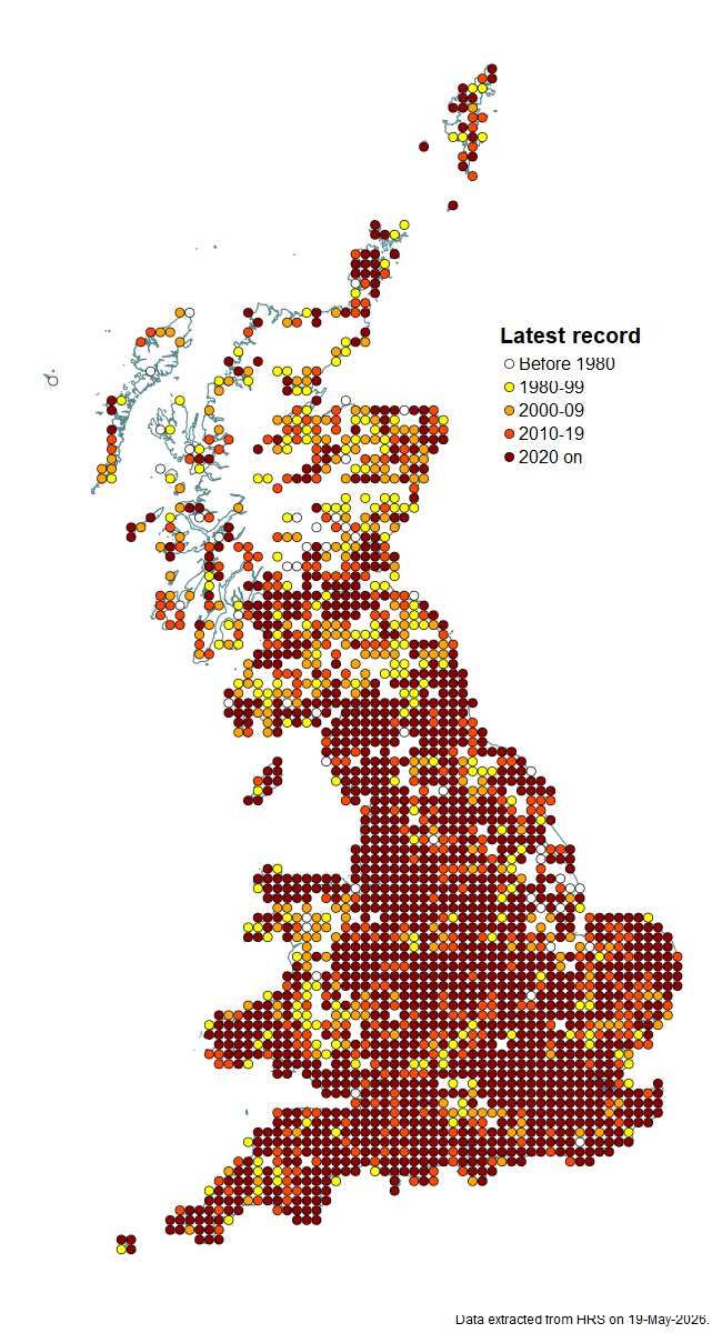 Distribution map for Eristalis arbustorum