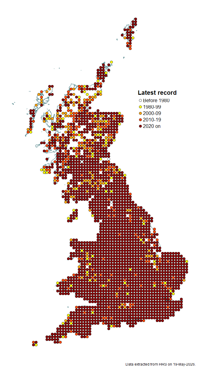Distribution map for Eristalis pertinax