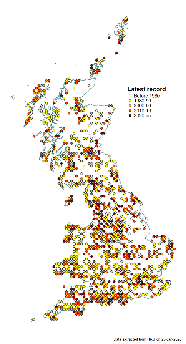 Distribution map for Lejogaster metallina