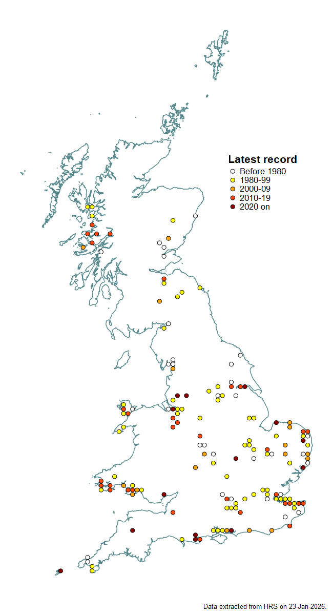 Distribution map for Lejogaster tarsata