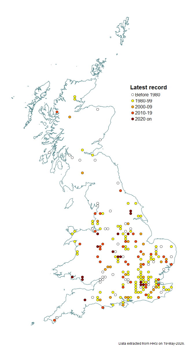 Distribution map for Neocnemodon vitripennis
