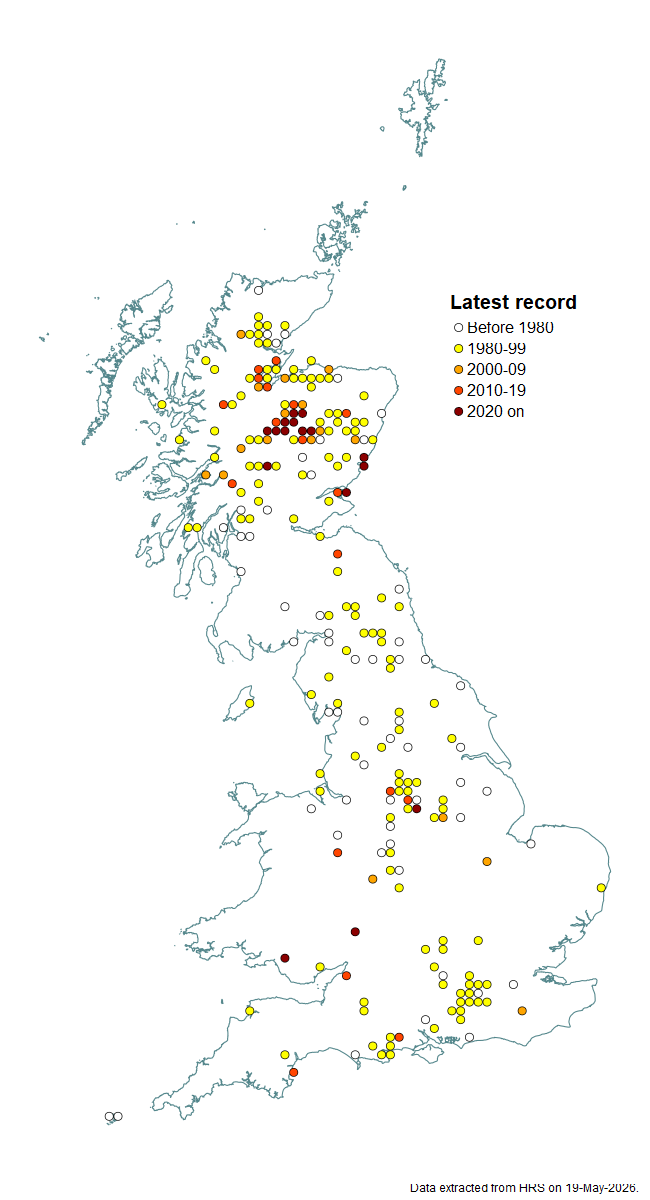Distribution map for Parasyrphus vittiger