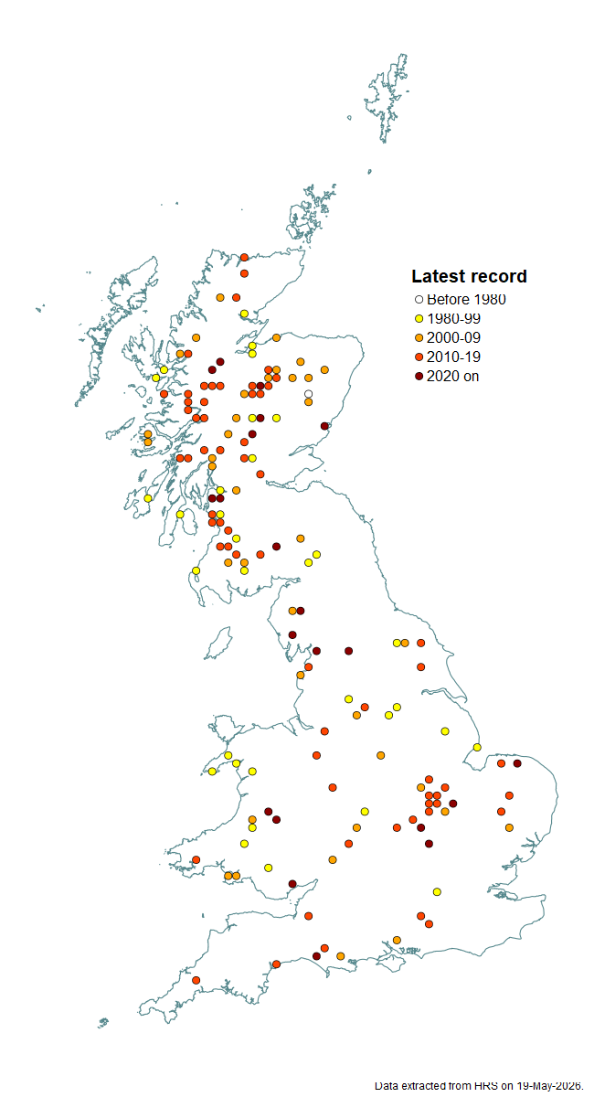 Distribution map for Platycheirus europaeus