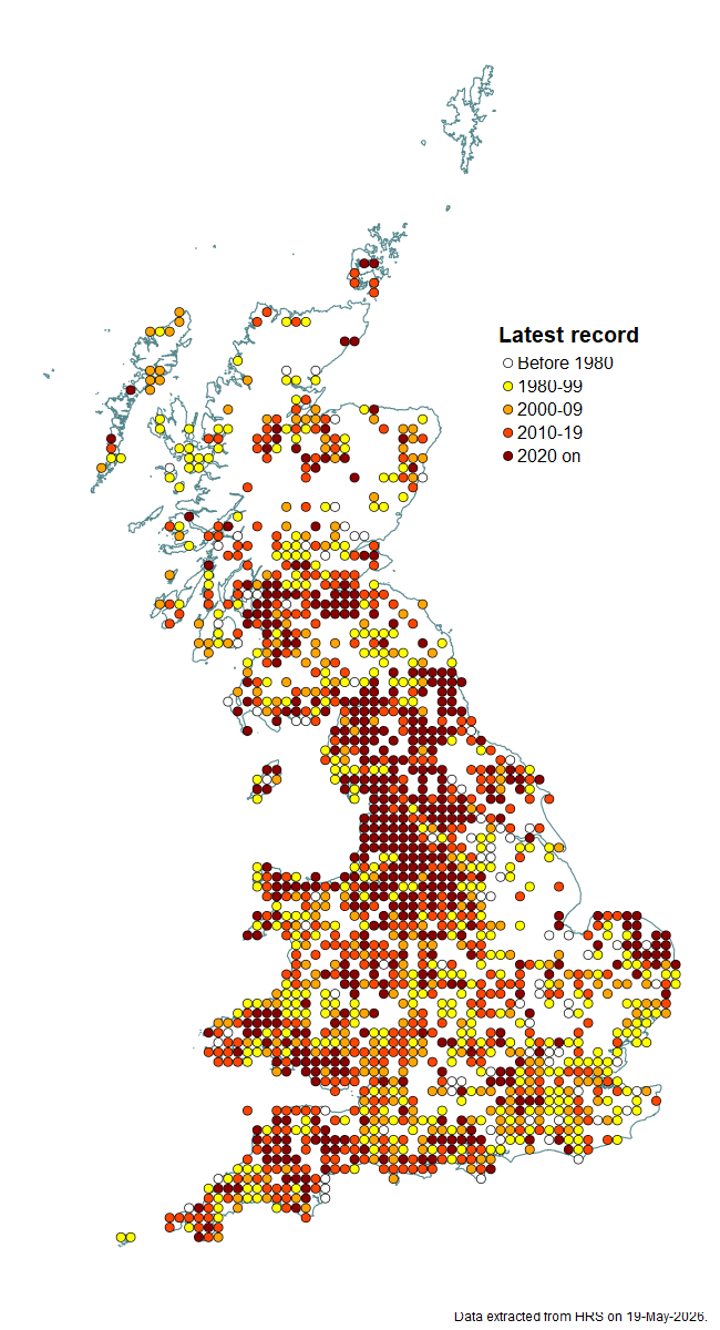 Distribution map for Platycheirus granditarsus