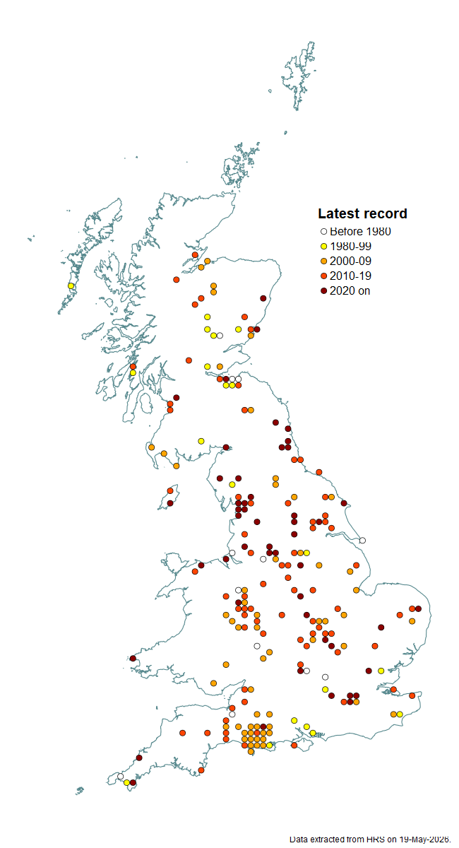 Distribution map for Platycheirus splendidus