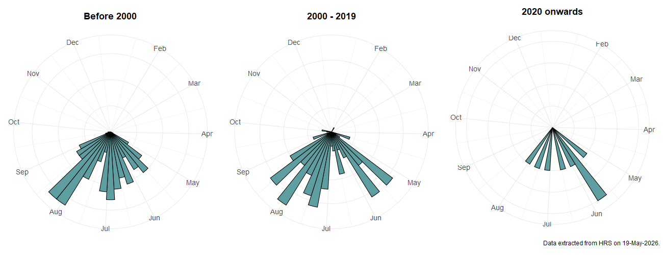 Phenology plots for Sphaerophoria batava