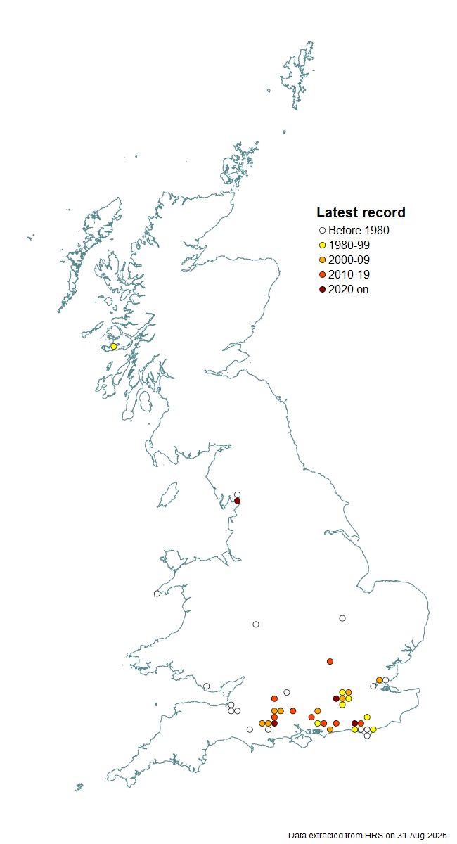 Distribution map for Doros profuges
